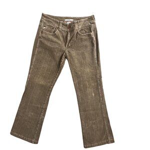 Z Cavaricci Pants Womens 12 Brown Corduroy Straight Leg Stretch Retro Y2K Style